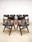 Mid-Century Dutch Dining Chairs by Louis Teeffelen for Webe, Set of 6 2