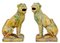 Large Mid 20th Century Indonesian Salt Glazed Decorative Dogs, Set of 2 1