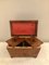 19th Century Sarcophagus Shaped Burr Elm Tea Caddy 4