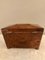 19th Century Sarcophagus Shaped Burr Elm Tea Caddy 9