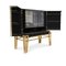 Bar Cabinet in Brass and Wood 2