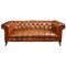 Leather Buttoned Chesterfield Sofa, Image 1