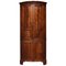 George III Style Mahogany Standing Corner Cabinet 1