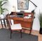 Italian Mid-Century Desk and Chair, 1950s, Set of 2, Image 2