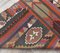 Vintage Turkish Kilim Runner Carpet 7