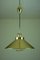 Vintage Brass Pendant Lamp by Fritz Schlegel for Lyfa, 1970s, Image 1