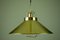 Vintage Brass Pendant Lamp by Fritz Schlegel for Lyfa, 1970s 2