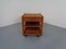 Danish Movable Solid Teak Side Table with Drawer from Toften, 1960s 2