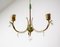 Austrian Ceiling Lamp from Rupert Nikoll, 1950s, Image 4