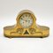 Antique Brass Napoleon Hat Mantel Clock from Junghans, Image 1