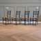 Spinetto Dining Chairs from Chiavari, 1950s, Set of 4 1