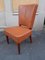 Wood and Brown Leather Dining Chair by Osvaldo Borsani for Atelier Borsani Varedo, 1930s 3