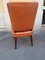 Wood and Brown Leather Dining Chair by Osvaldo Borsani for Atelier Borsani Varedo, 1930s 8