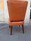 Wood and Brown Leather Dining Chair by Osvaldo Borsani for Atelier Borsani Varedo, 1930s 6