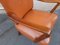 Wood and Brown Leather Lounge Chair by Osvaldo Borsani for Atelier Borsani Varedo, 1930s, Image 8