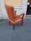 Wood and Brown Leather Lounge Chair by Osvaldo Borsani for Atelier Borsani Varedo, 1930s, Image 7