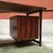 Bureau Mid-Century Moderne en Bois avec Tiroirs, Italie, 1950s 7