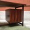 Mid-Century Modern Italian Wooden Desk with Drawers, 1950s, Image 7
