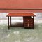 Mid-Century Modern Italian Wooden Desk with Drawers, 1950s 3