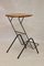 Metal and Wood Side Table, 1950s, Image 10