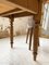 Antique Oak Farmhouse Dining Table with Turned Legs 37