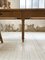 Antique Oak Farmhouse Dining Table with Turned Legs 42