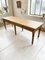 Antique Oak Farmhouse Dining Table with Turned Legs 50