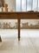 Antique Oak Farmhouse Dining Table with Turned Legs 41