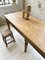 Antique Oak Farmhouse Dining Table with Turned Legs, Image 12