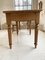 Antique Oak Farmhouse Dining Table with Turned Legs 48