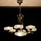 French 6-Arm Chandelier by Petitot for Atelier Petitot, 1940s, Image 3