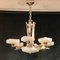 French 6-Arm Chandelier by Petitot for Atelier Petitot, 1940s 2