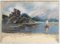 Castle Lake View, Watercolor Painting, Early 20th-Century 9