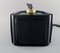 Swedish Ceiling Lamp in Black Lacquered Metal and Mouth-Blown Art Glass, Image 6