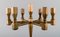 Gusum Metal Candlestick In Brass from Seven Candles, 1960s, Image 4