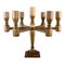 Gusum Metal Candlestick In Brass from Seven Candles, 1960s 1