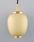 Lampes ou Suspensions China en Verre Opalin Mat, Danemark, 1960s, Set de 4 6