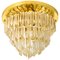 Four-Tiered Murano Astra Quadrilobo Crystal Chandelier from Venini, 1960s 1