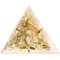 Lampada da parete Piramide in vetro di Murano La Murrani placcato in oro, anni '70, Immagine 1