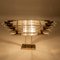 Large Venini Style Murano Glass and Brass Sconce 13
