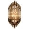 Large Venini Style Murano Glass and Brass Sconce, Image 1