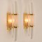 Venini Style Murano Glass and Brass Sconces, Set of 2 2