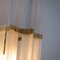 Venini Style Murano Glass and Brass Sconces, Set of 2, Image 4