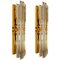 Venini Style Murano Glass and Brass Sconces, Set of 2, Image 1