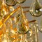 Large Brass and Crystal Chandelier by Ernst Palme, Germany, 1970s, Image 3