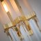Venini Style Murano Glass and Brass Sconce, Image 8