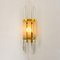 Venini Style Murano Glass and Brass Sconce, Image 10