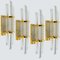 Venini Style Murano Glass and Brass Sconce 2