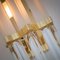 Venini Style Murano Glass and Brass Sconce, Image 5