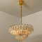 Large Six-Tier Crystal Chandelier in the style of Venini, 1960s 4